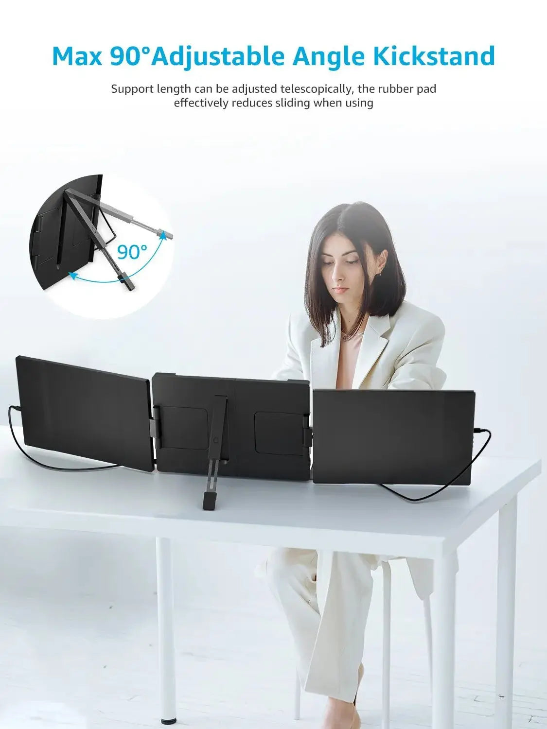Dopesplay 14.1" Triple Portable Laptop Monitor