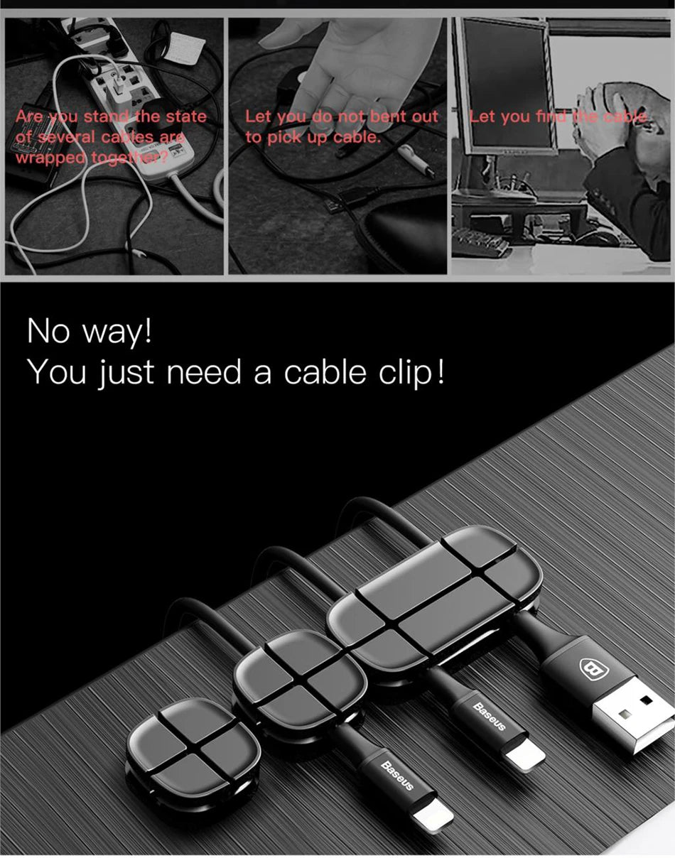 Baseus Magnetic Cable Organizer Clip